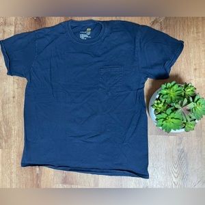 GoldToe XL Solid Blue T-Shirt with Frocket